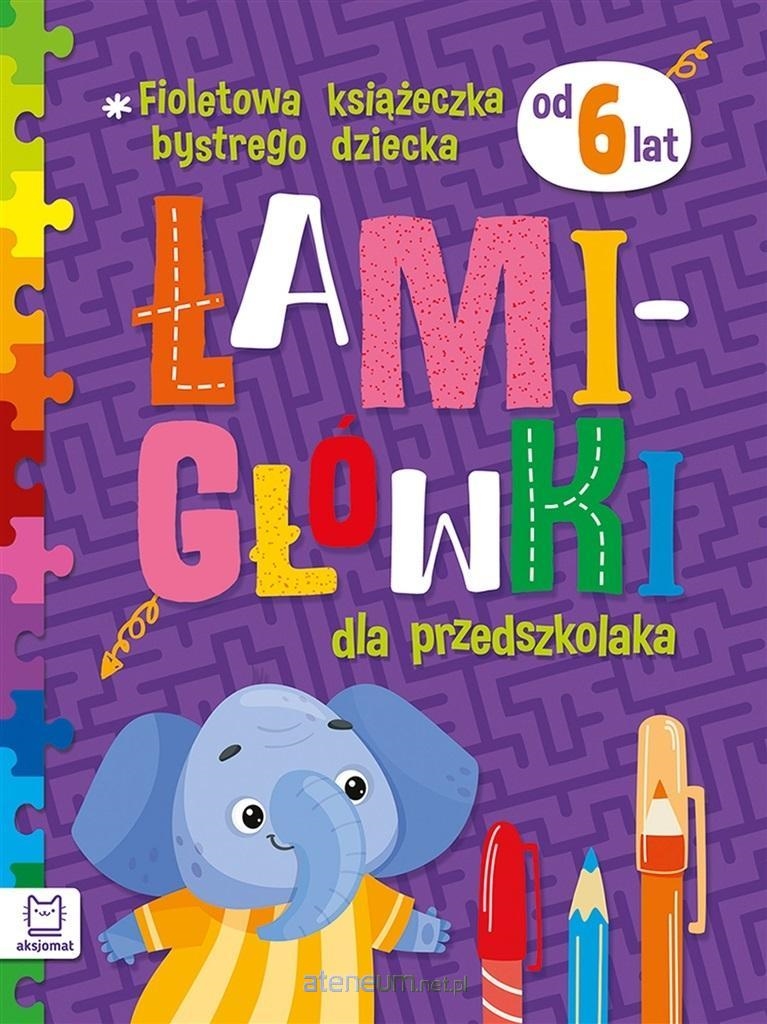 FIOLETOWA KSIĄŻECZKA BYSTREGO DZIECKA ŁAMIGŁÓWKI
