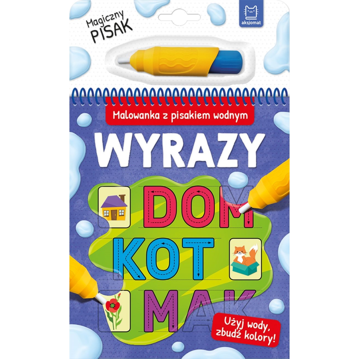 MALOWANKA Z PISAKIEM WODNYM . WYRAZY