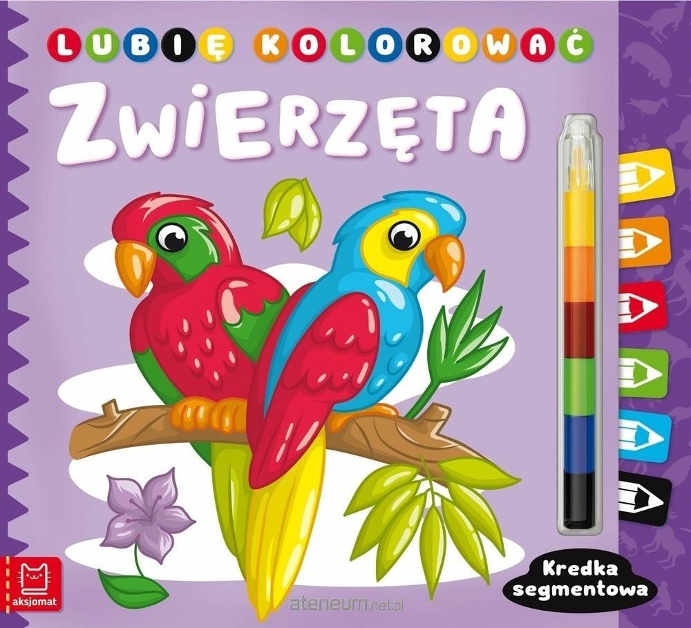 LUBIĘ KOLOROWAĆ ZWIERZETA KREDKA SEGMENTOWA