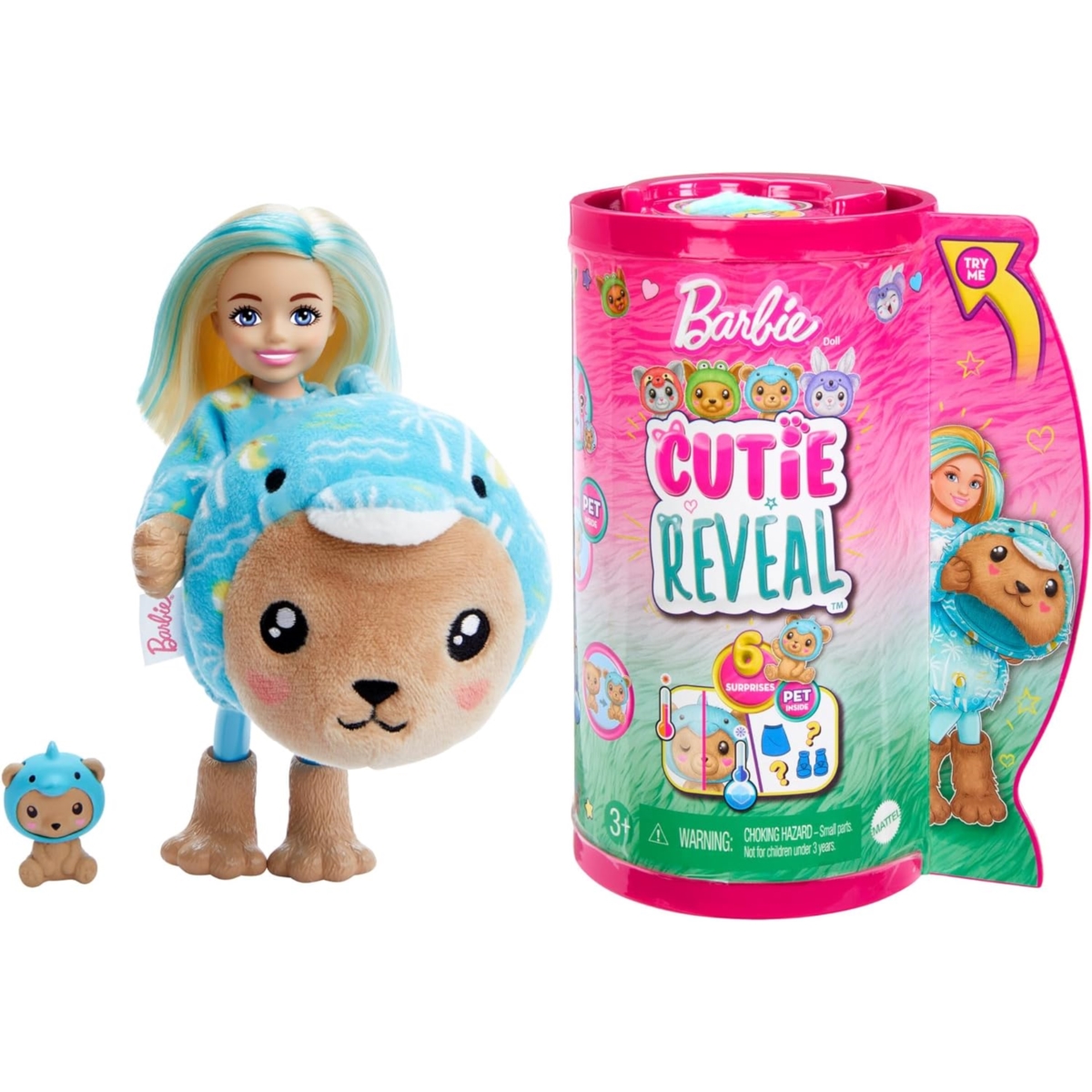 Barbie CR lalka Chelsea Miś-Delfin kost.HRK30 /4