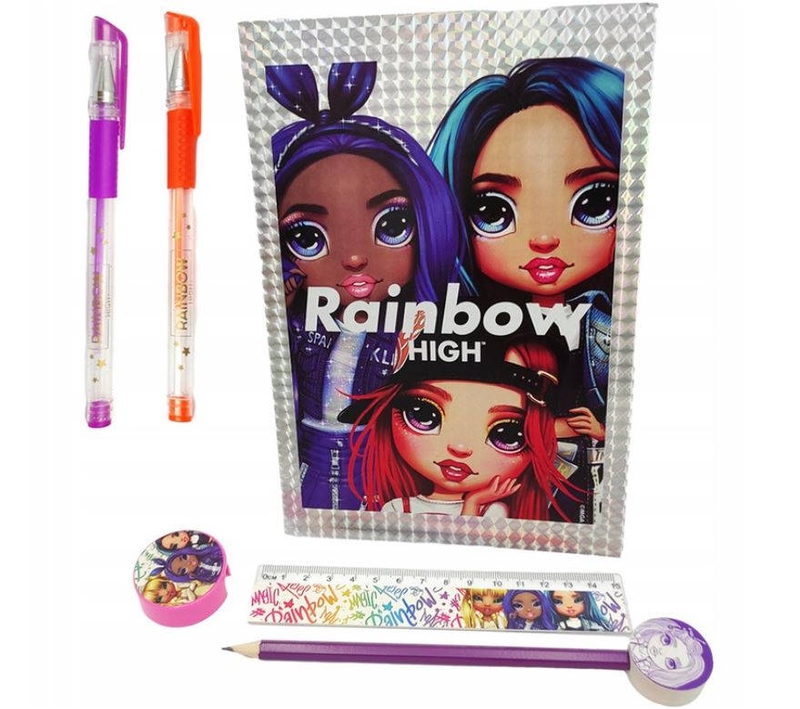 *****Rainbow High notatnik zestaw 90-0018 32038**