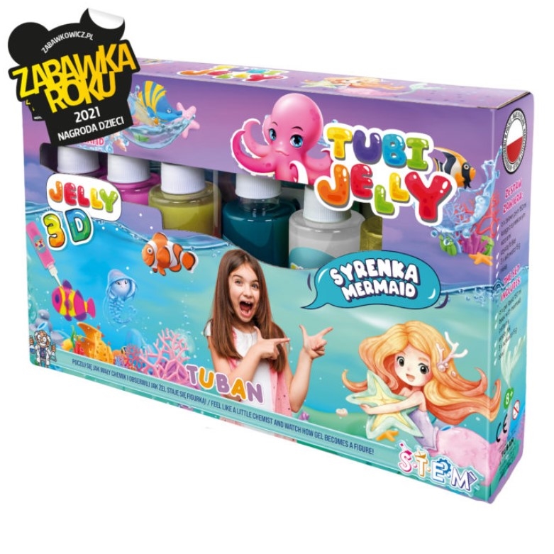 TUBAN zestaw Tubi Jelly 6kol Syrenka TU3322 33224
