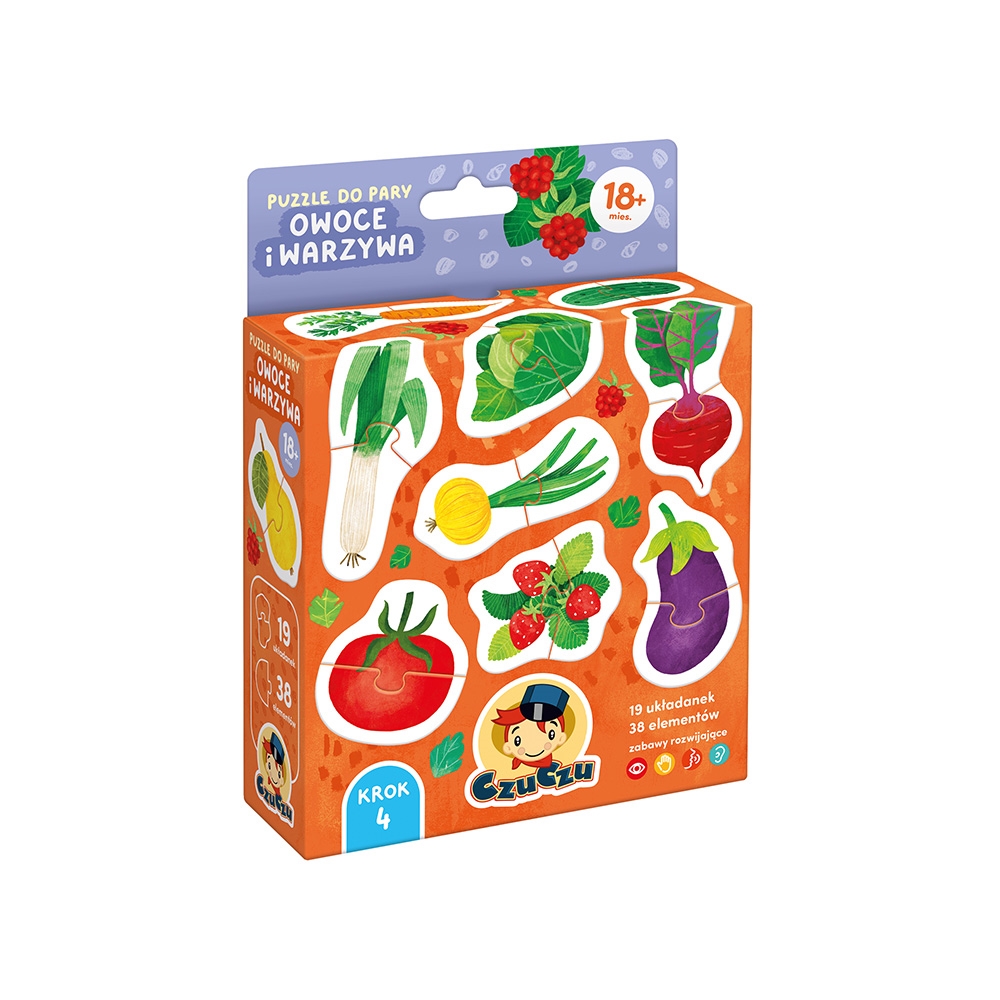 CZUCZU PUZZLE DO PARY OWOCE I WARZYWA