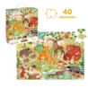 CZUCZU DZIKIE PUZZLE LAS 40 EL.