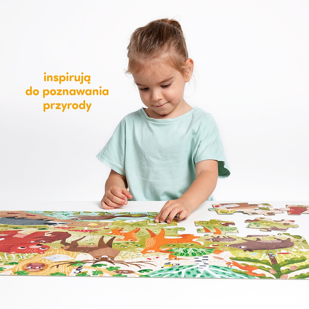 CZUCZU DZIKIE PUZZLE LAS 40 EL.