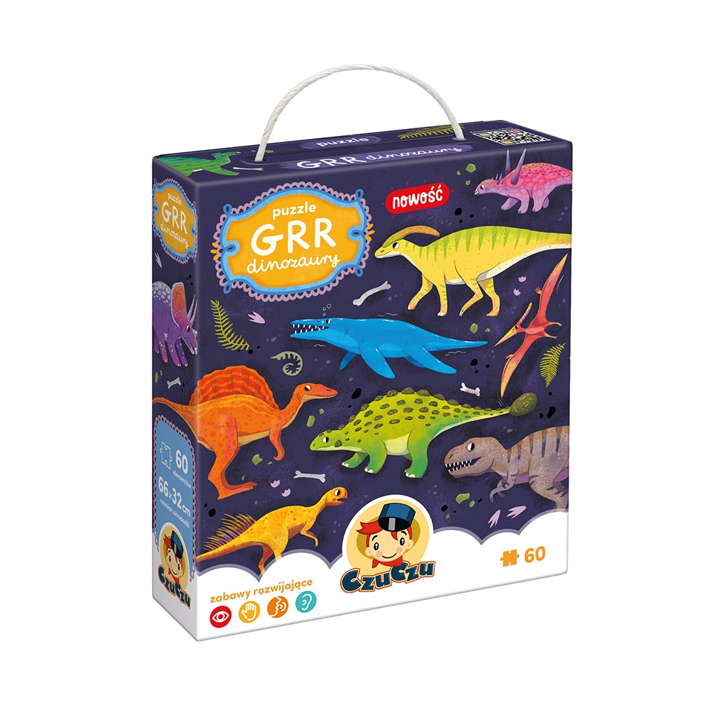 CZUCZU PUZZLE DINOZAURY 60EL.