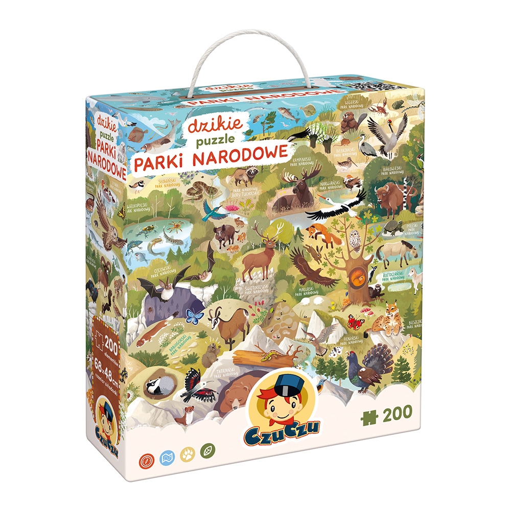 CZUCZU DZIKIE  PUZZLE PARKI NARODOWE 200 EL.