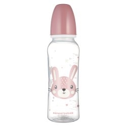 CANPOL BABIES  BUTELKA 250ML STANDAR ANIMALS RÓŻ