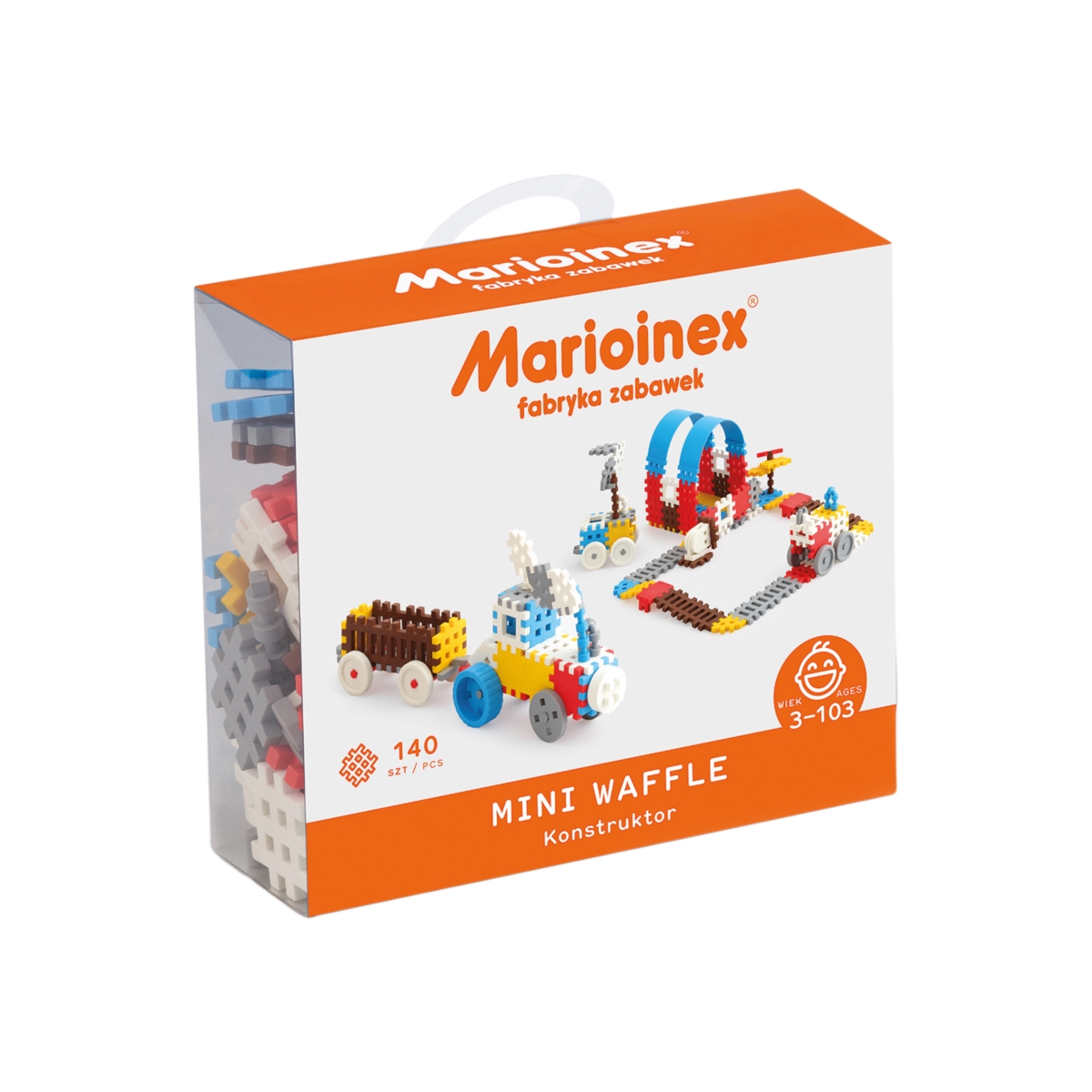 MARIOINEX KLOCKI WAFLE 140SZT CHŁOPAK