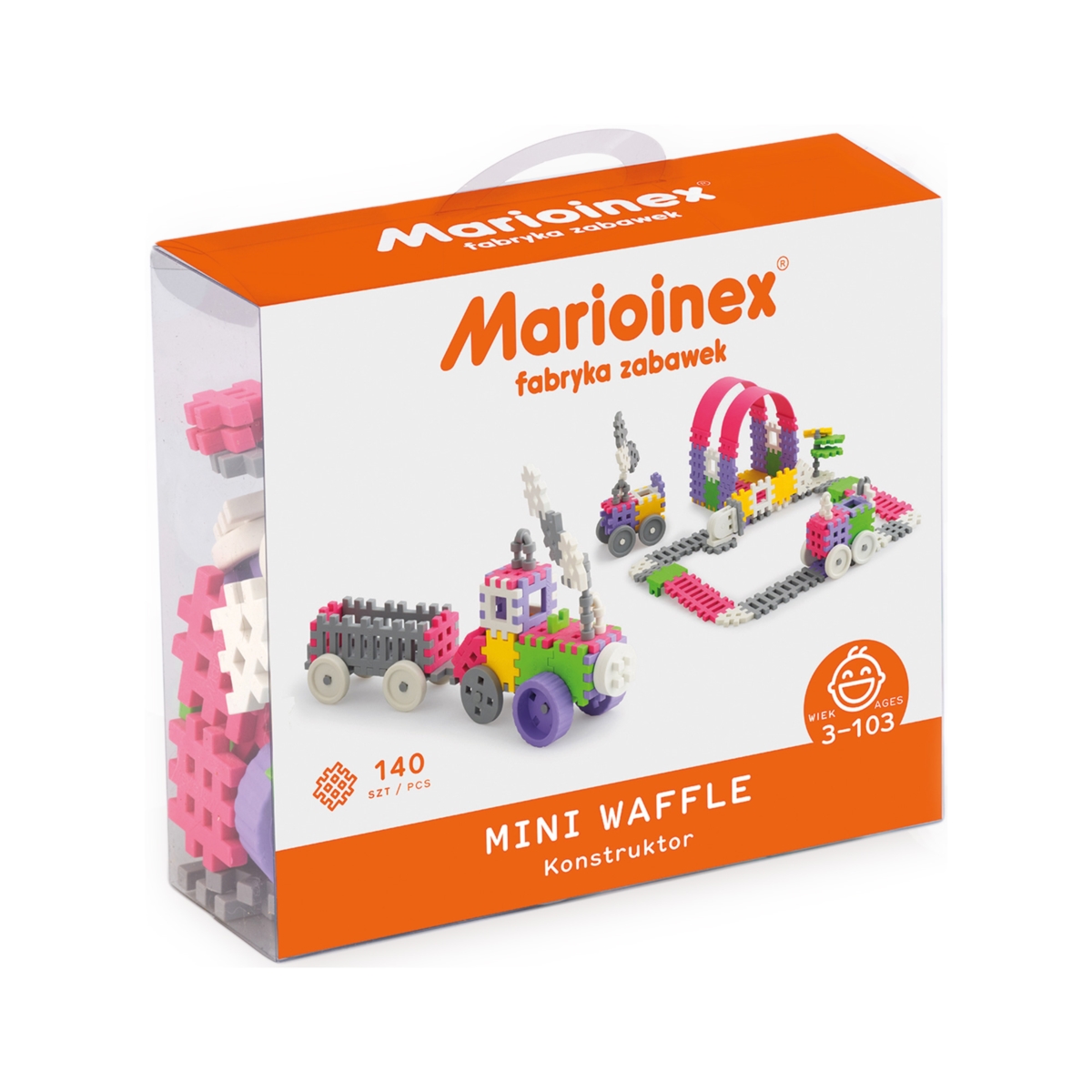 MARIOINEX KLOCKI WAFLE 140SZT DZIEWCZYNA