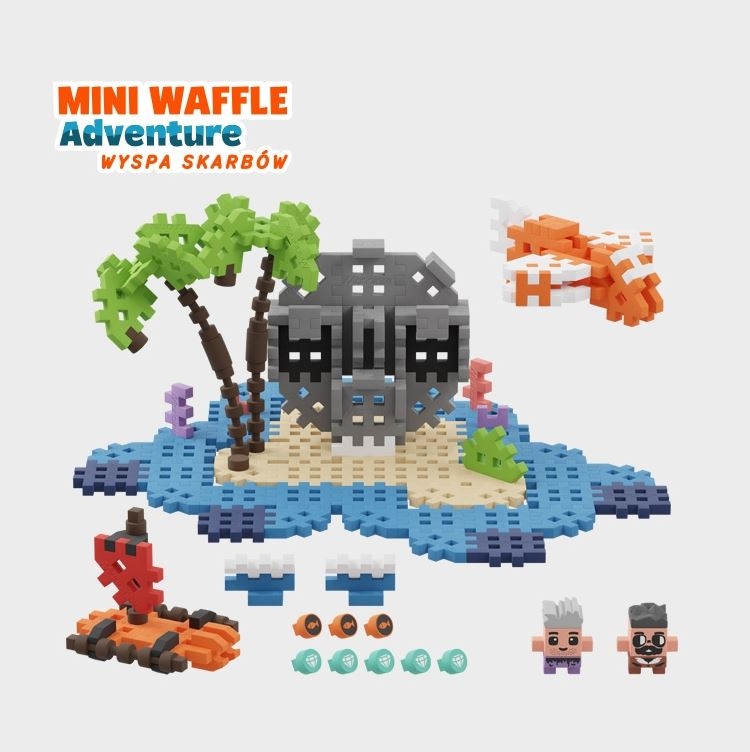 MARIOINEX KLOCKI WAFLE MINI WYSPA SKARBÓW
