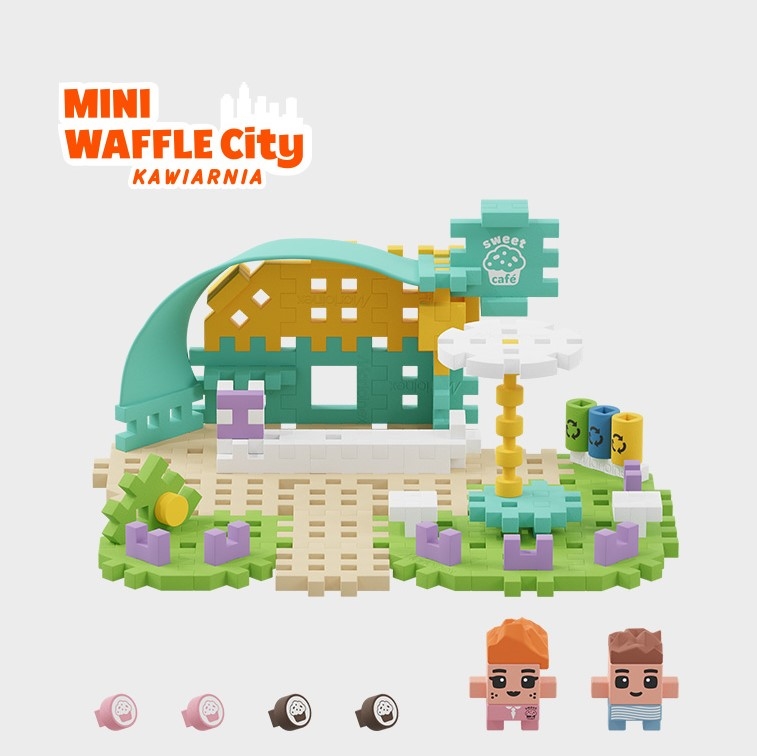 MARIOINEX KLOCKI WAFLE MINI KAWIARNIA