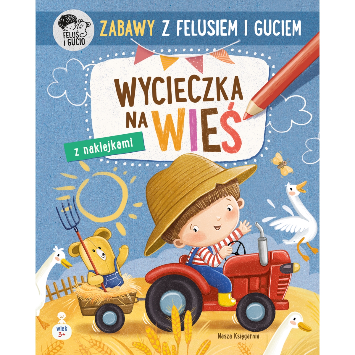 PUCIO ZABAWY Z FELUSIEM I GUCIEM WYCIECZKA NA WIEŚ