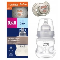 LOVI BUTELKA 150 ML + SMOCZEK 0-3M 0437