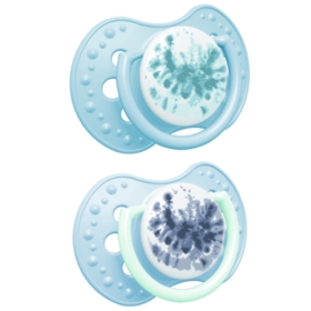 LOVI SMOCZEK SILIKONOWY 0-3M TIE DYE BLUE 22/917