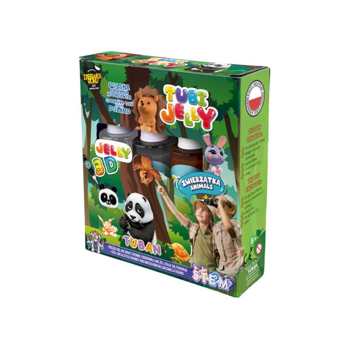 TUBAN zestaw Tubi Jelly zwierz.3kol. TU3320 33200