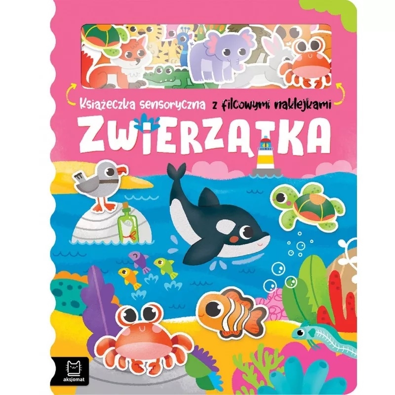 Zwierzątka Książeczka z filcowymi naklejkami 38153