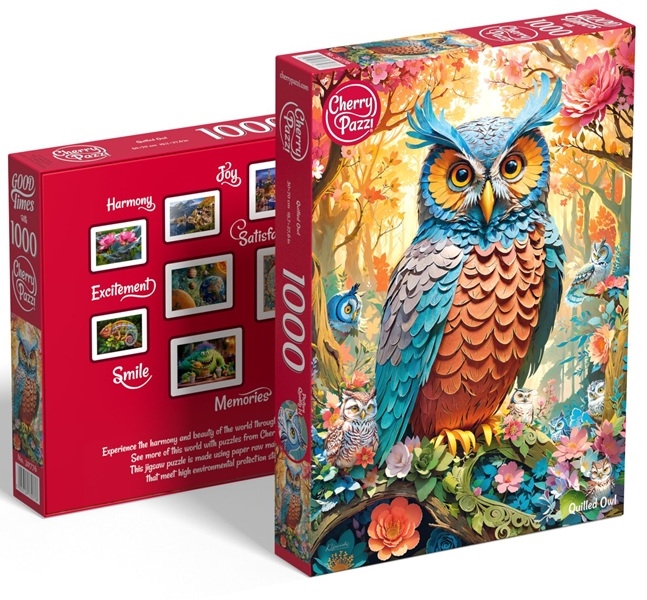 PUZZLE 1000 QUILLED OWL