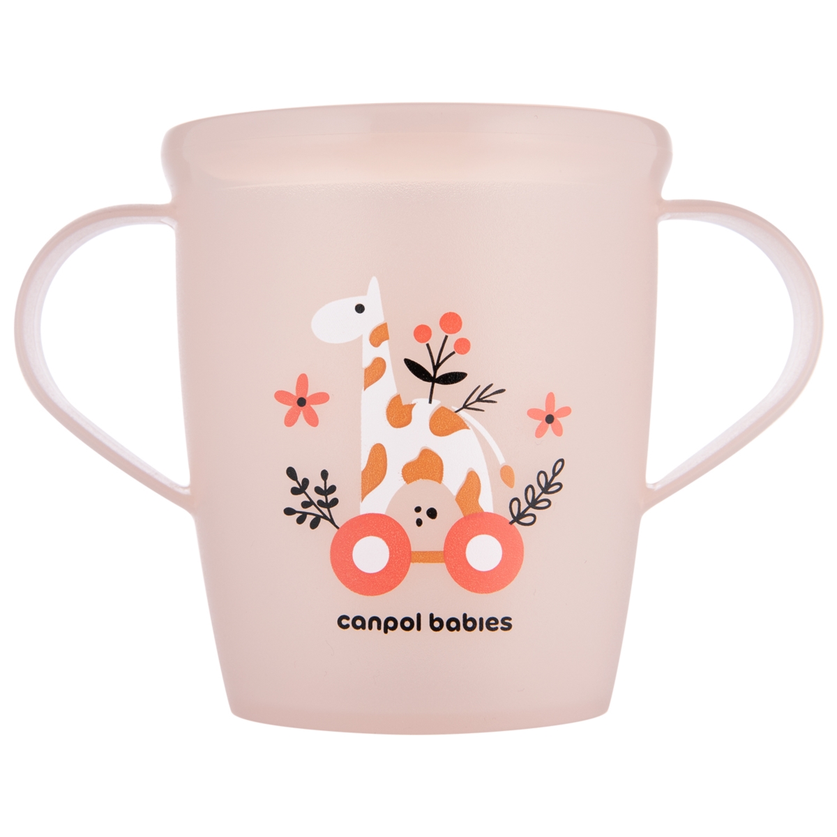 CANPOL BABIES KUBEK OTWARTY+UCHWYT 250ML  RÓŻ