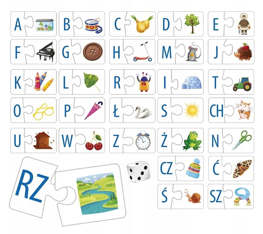 Poznaję Literki - gra puzzlowa 05581