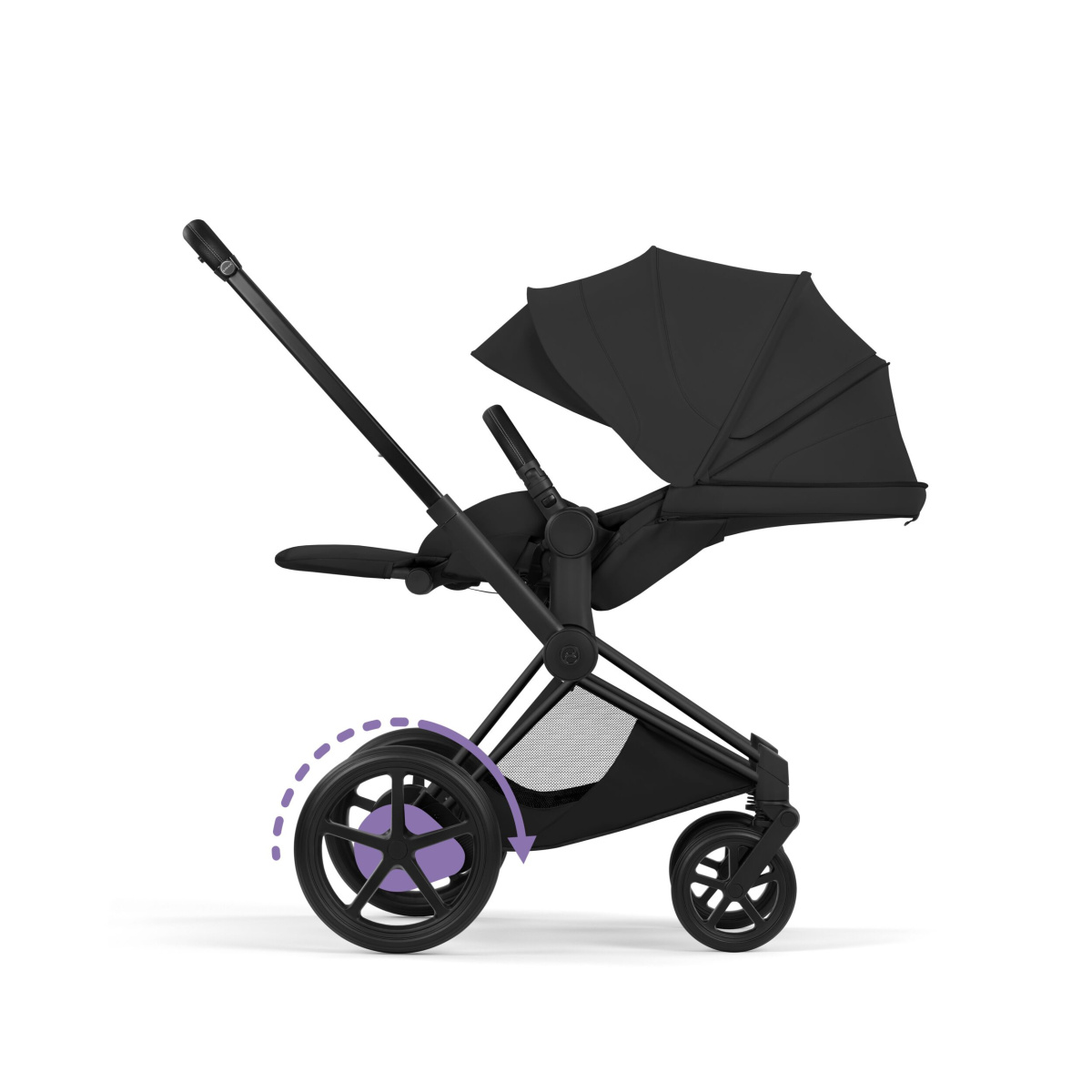 CYBEX E-PRIAM 5.0 STYLE SEPIA BLACK MATT BLACK 2W1
