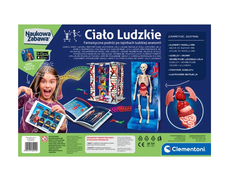Naukowa Zabawa Ciało Ludzkie Clementoni 60249