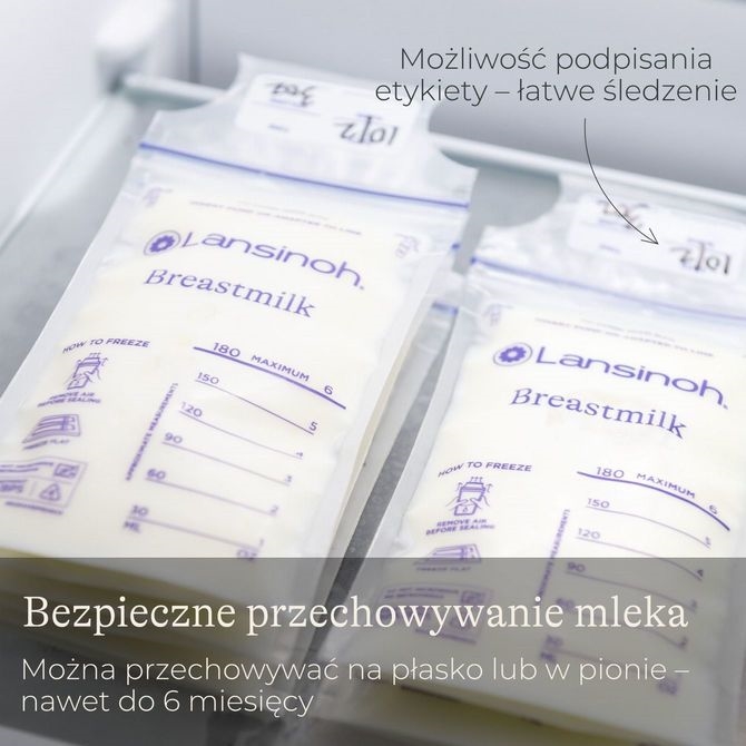 LANSINOH WORECZKI DO PRZECHOWYWANIA POKARMU