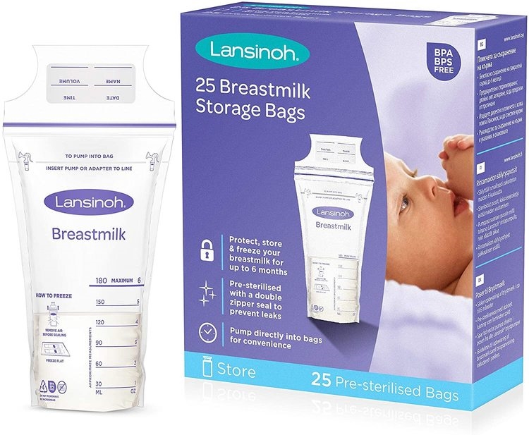 LANSINOH WORECZKI DO PRZECHOWYWANIA POKARMU