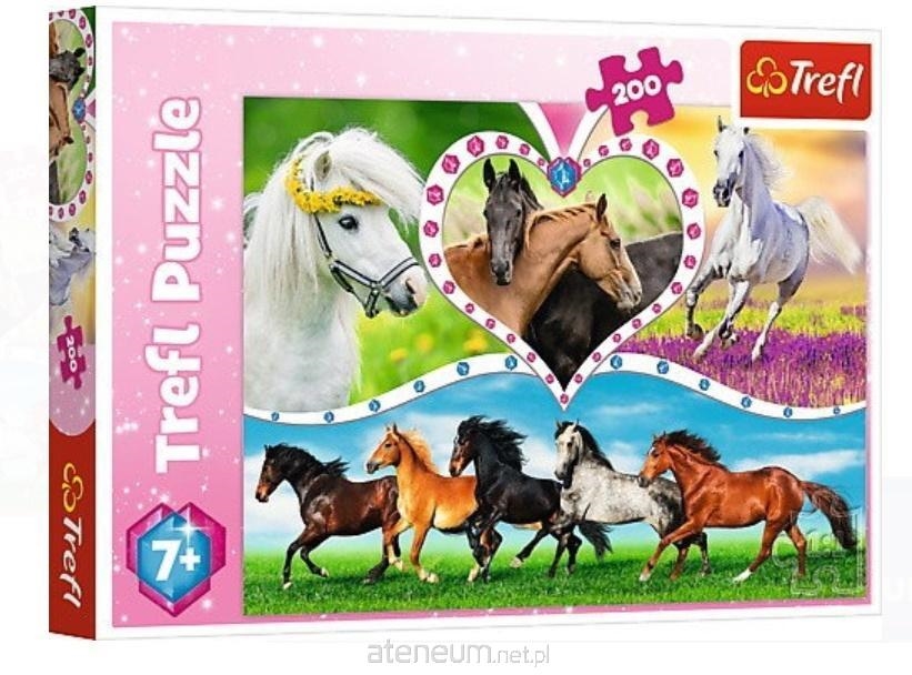 Puzzle 200 el. Piękne Konie Trefl 13248