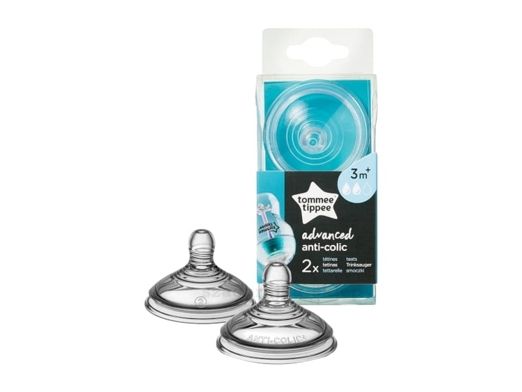 TOMMEE TIPPEE SMOCZEK SILIKONOWY ANTYKOLKOWY 3+