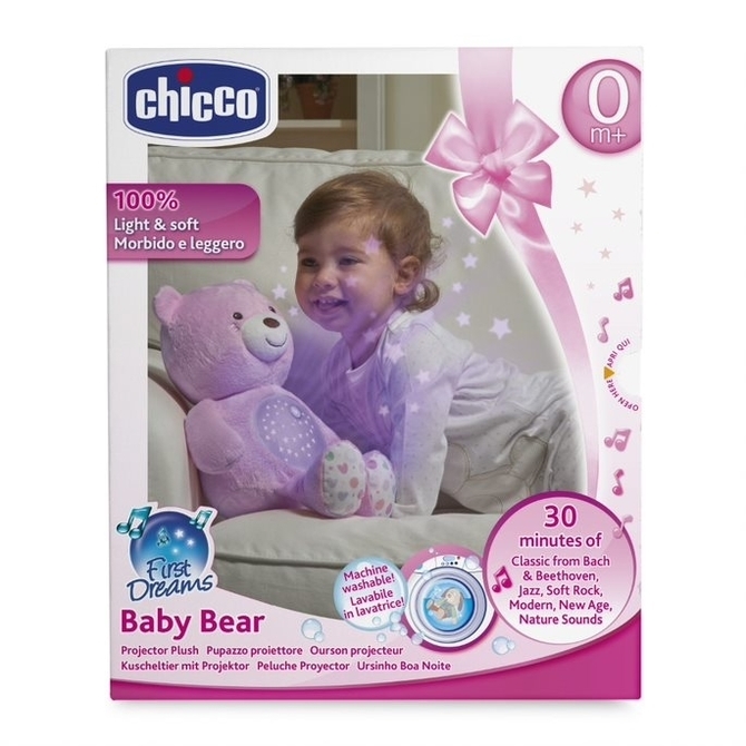 CHICCO MIŚ Z PROJEKTOREM RÓŻ