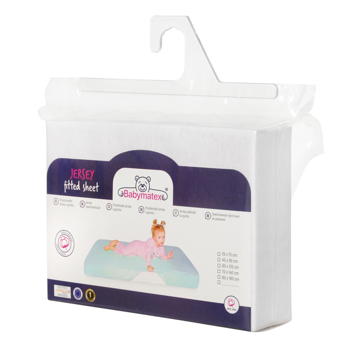 BABYMATEX PRZEŚCIERADŁO JERSEY Z GUMKĄ 70X140