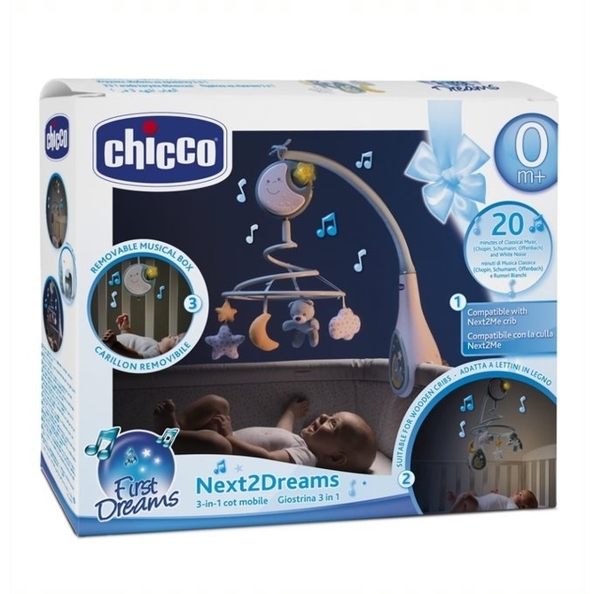 CHICCO KARUZELA NEXT2DREAMS NIEBIESKA