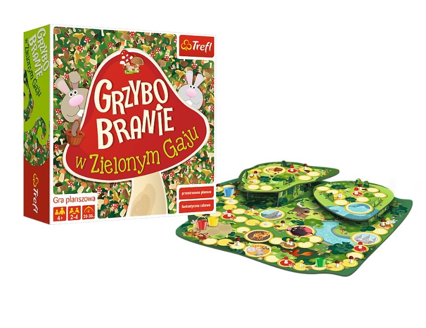 Gra Planszowa Grzybobranie W Zielonym Gaju Trefl 0