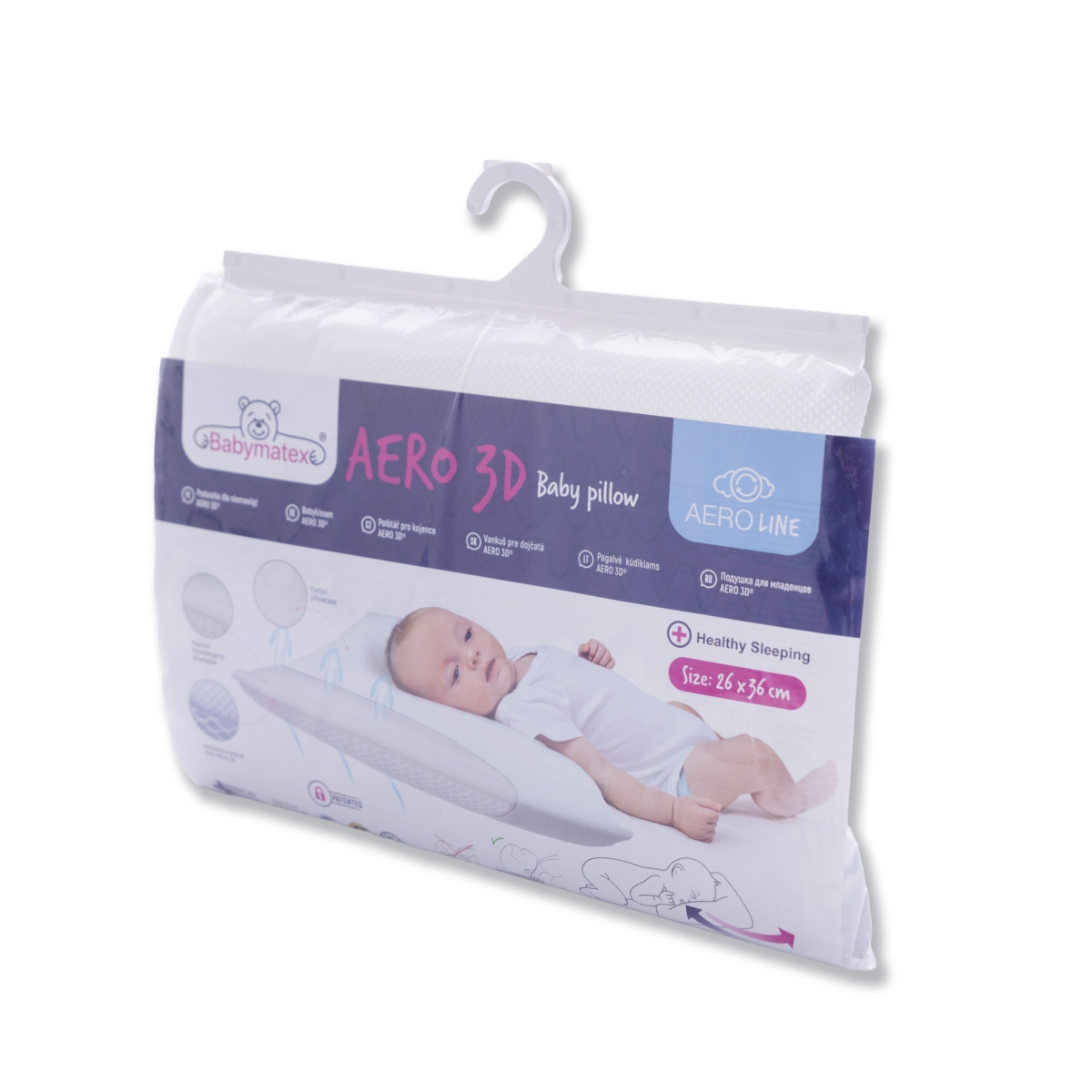 BABY MATEX PODUSZKA DL niemowląt aero 3d