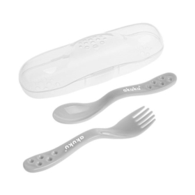 AKUKU SZTUĆCE W ETUI SZARE