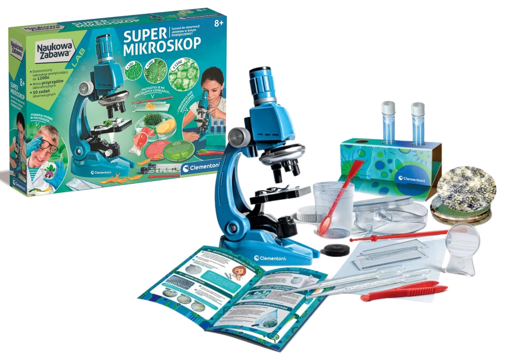 Zestaw Naukowa Zabawa Super Mikroskop Clementoni 5
