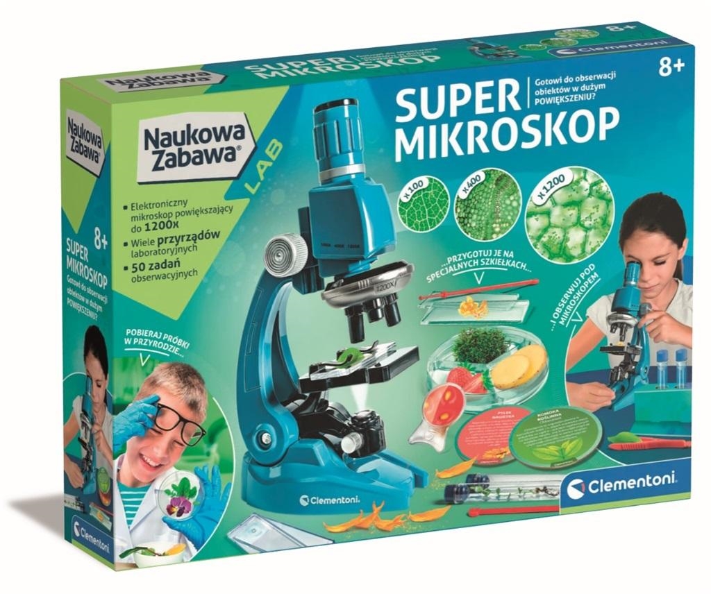 Zestaw Naukowa Zabawa Super Mikroskop Clementoni 5