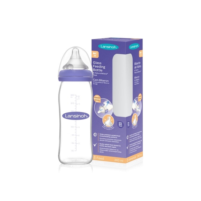 LANSINOH BUTELKA SZKLANA 240ML