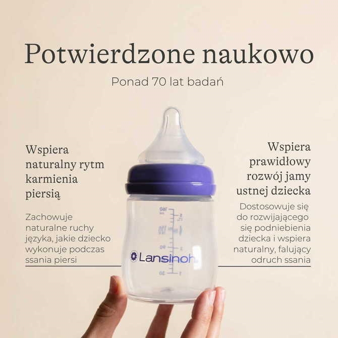 LANSINOH BUTELKA SZKLANA 240ML