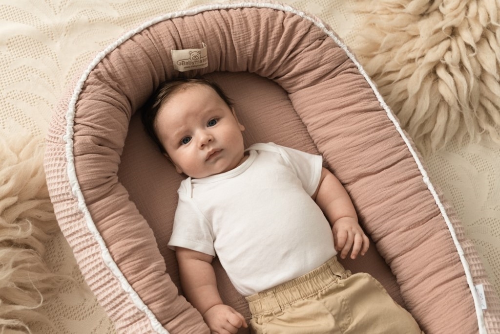 BABY MATEX GNIAZDKO/KOKON MUŚLIN 55X80 442/01