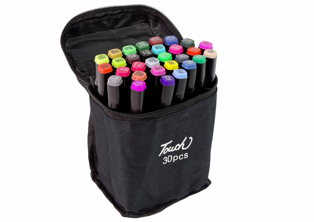 Zestaw Pisaków Markerów Touch 30 Szt Torba Markery