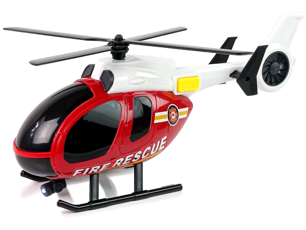 Zestaw Pojazdów Helikopter Auto Straż Pożarna Dźwi