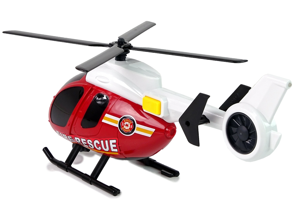 Zestaw Pojazdów Helikopter Auto Straż Pożarna Dźwi