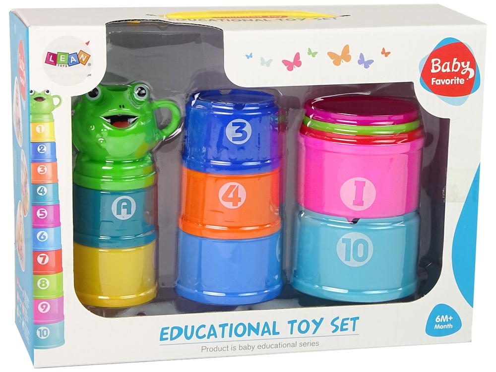 Piramidka Edukacyjna Kubeczki Do Kąpieli Liczby Li
