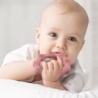 BABYONO GRYZAK SILIKONOWY RING RÓŻOWY