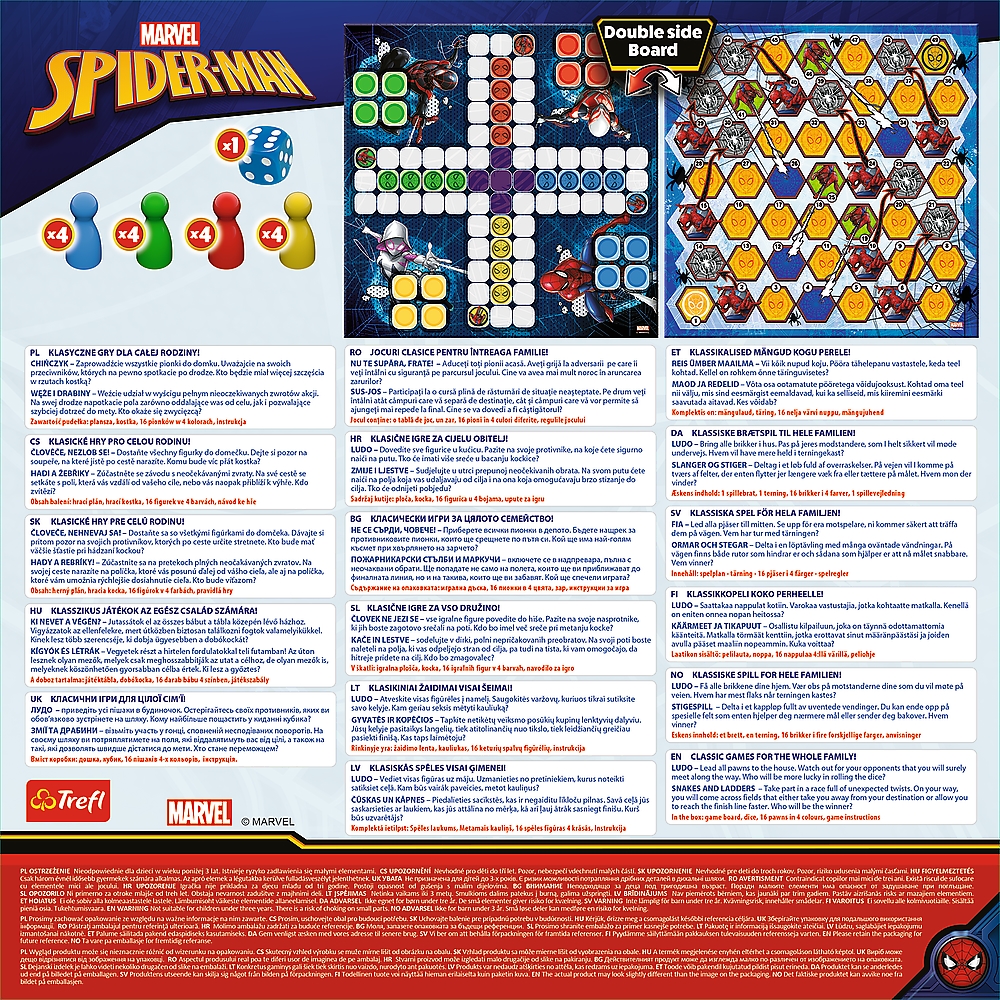 2w1 Chińczyk / Węże i drabiny - Spider-Man Disney