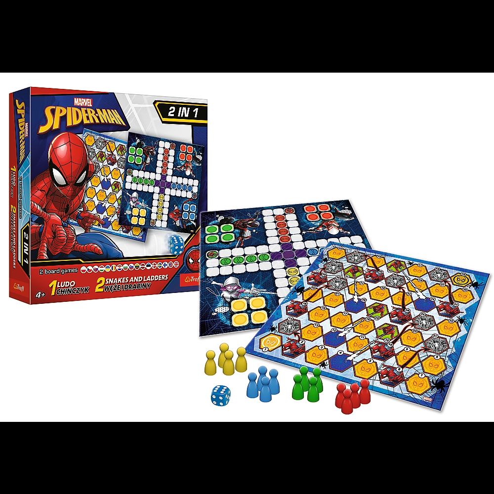 2w1 Chińczyk / Węże i drabiny - Spider-Man Disney