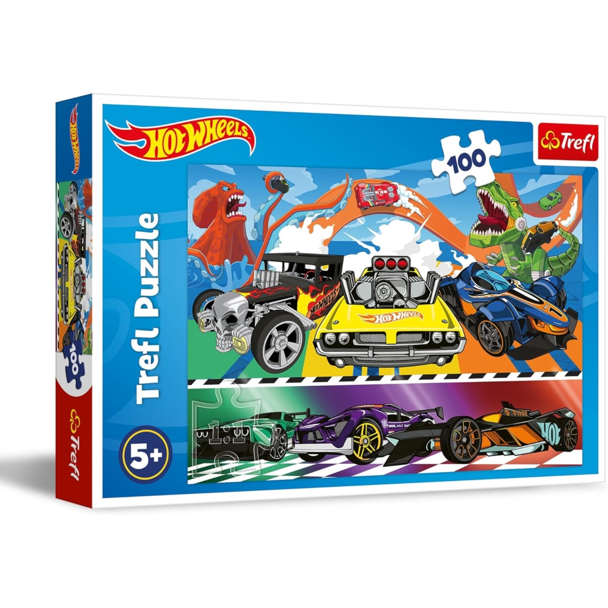 Puzzle - 100 - Pędzące samochody - Hot Wheels 1646