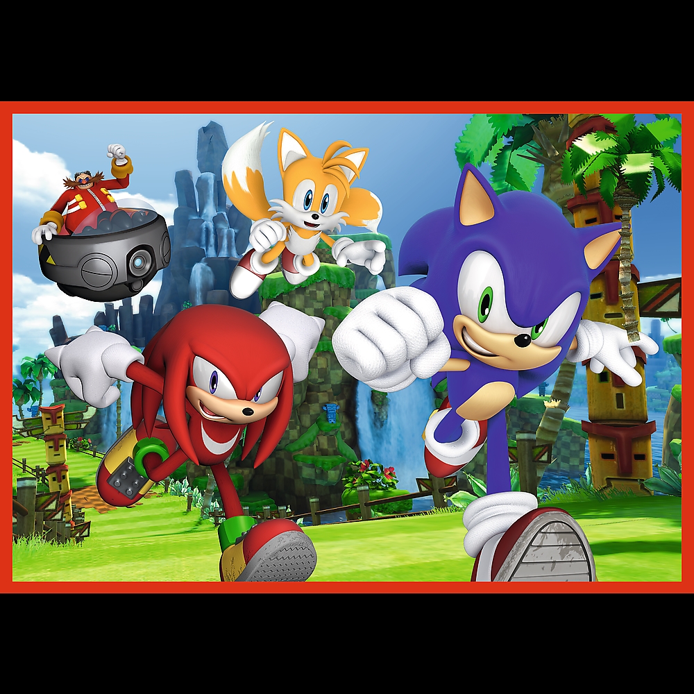 Puzzle - 4w1 - Przygody Sonica - SEGA Sonic The He